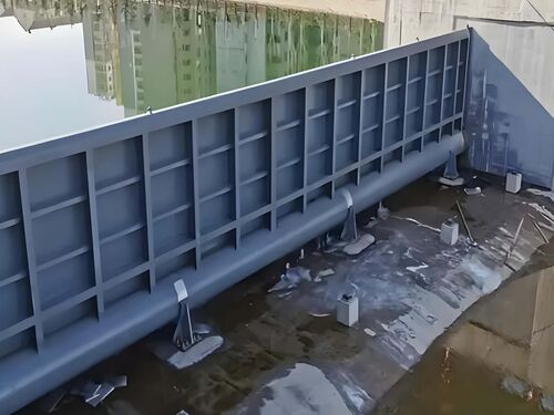 灌溉型钢坝闸案例：万亩农田灌溉型钢坝闸节水供水工程记录